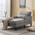 ijuicy Chaise Lounge Chair, Modern Lounge Chair Indoor, Oversized Comfy Chaise Lounge with Pillow