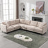 ijuicy L Shaped Sectional Sofa, 6 Seater Corner Modular Sofa, Living Room Furniture Sets
