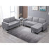 ijuicy Sectional Sofa Set,3PCS Living Room Furniture Couch Sets with Movable Storage Ottoman & Side Pockets,Include Sofa,Loveseat&Chair