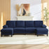 Puremind 110" Sectional Couches with Chaises for Living Room, 4 Seater U Shaped Sofa, Living Room Sets Furniture for Home/Office