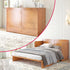 Cecer Queen Size Murphy Cabinet Bed with USB Charging Station&Folding Foam Mattress for Bedroom/Apartment/Living Room