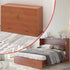 Cecer Queen Size Murphy Cabinet Bed with USB Charging Station&Folding Foam Mattress for Bedroom/Apartment/Living Room